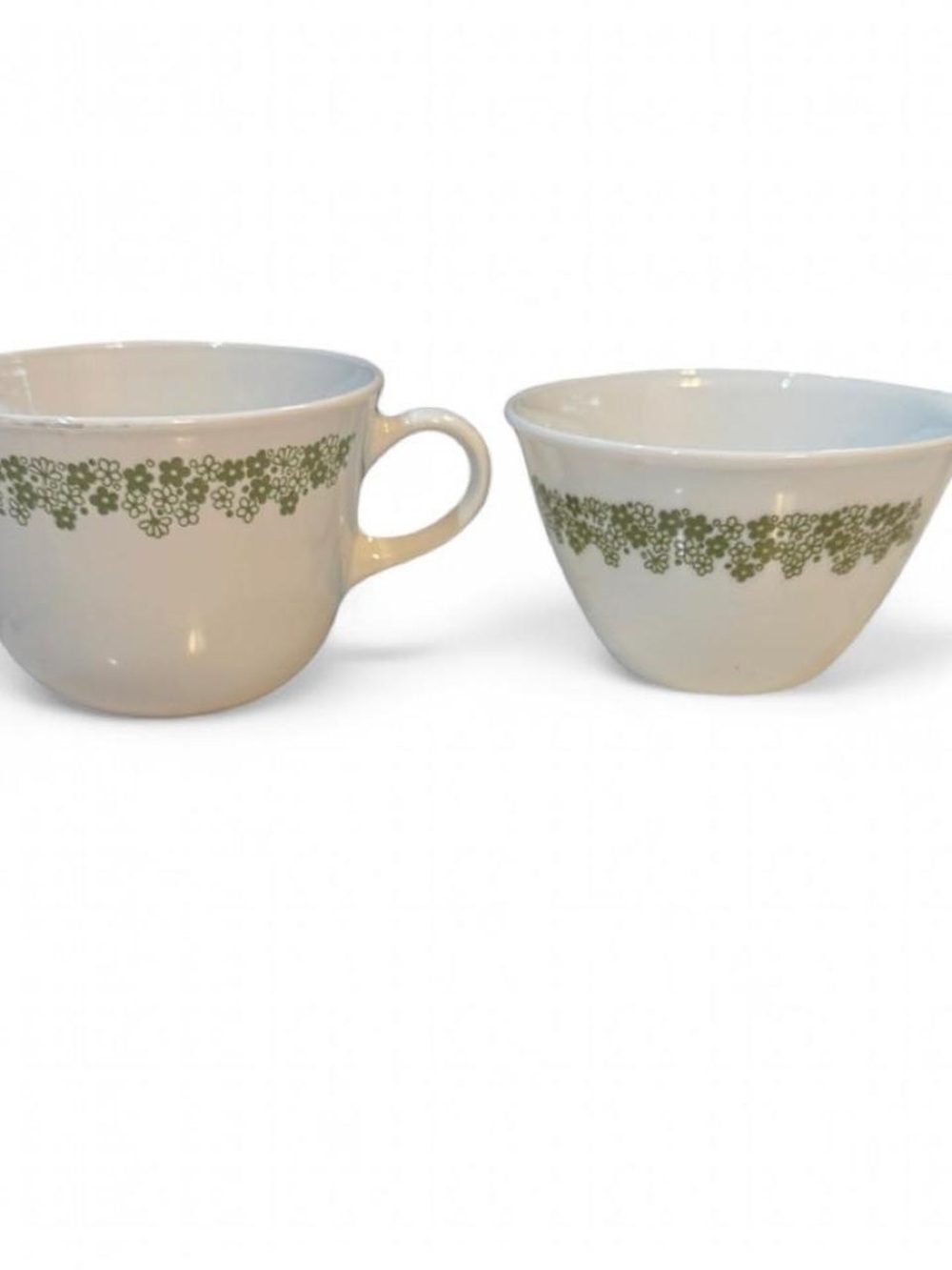 2 corelle crazy daisy spring blossom cups